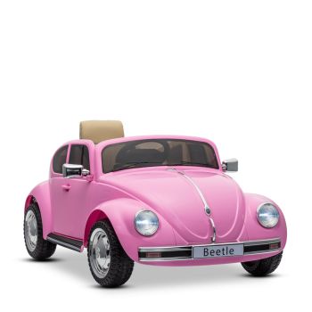 VOITURE LECTRIQUE ENFANT VOLKSWAGEN COCCINELLE VERSION RTRO ROSE