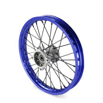 Roue avant aluminium bleue 14" - ø15