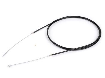 Universal cable -BGM ORIGINAL, Ø=1.2mm x 2500mm, hose= 2200mm, fitting Ø=5.5mm x 7.5mm, PE inner liner, plaited cable, black- used as throttle cable