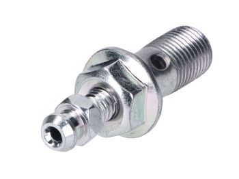 banjo bolt for brake line with integrated bleed nipple M10x1