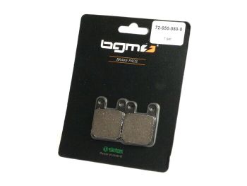 Brake pads -BGM 36x45mm- BETA Eikon 50cc 1999 (f/r), DERBI Atlantis 50cc 1999 (f), Atlantis 100cc 2001 (f), Atlantis 100cc 4-stroke 2001 (f), Aventura 50cc 1996 (f), GP 1 50cc 2001-2004 (f/r), GP 1 50cc 2005 (r), GPR 125cc R 2004 (r), GPR 50cc Nude 2004 (