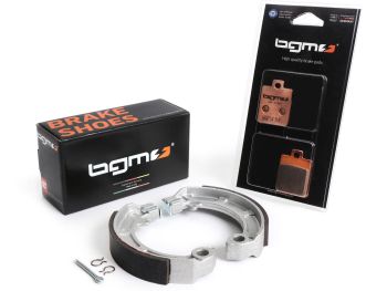 Brake pads set -BGM PRO Sintersport- Vespa PX (2011-2017, front disc brake ´Heng Tong´ + rear drum brake) - Vespa PX125/150 (ZAPM741, ZAPM742)