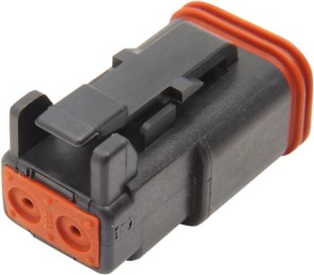NAMZ PLUG,DEUTSCH,BLACK 2 PIN