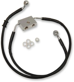 FRT BRAKE LINE XL BK +12