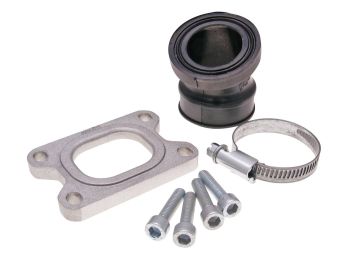 intake manifold Polini 360 30/35mm for Minarelli AM6, Derbi, D50B0, EBE, EBS w/ 28-30mm PHBH, VHST carburetor