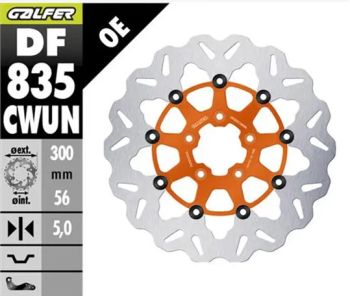 BRAKE DISC FLOAT WAVE ORANGE