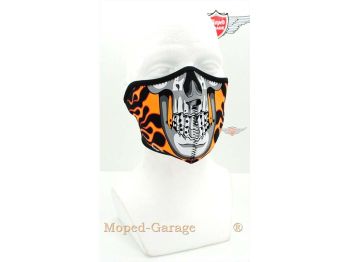 Biker, Mask, Burning Skull, Motorcycle, Biker mask