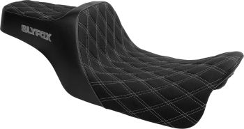 Highnoon Seat - Double Diamond - Silver Logo - Touring