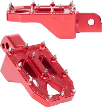 FOOTPEGS AGGRESSOR REAR M8 SOFTAIL RED