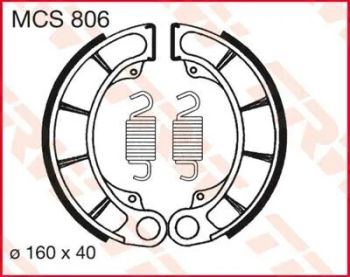 BRAKE SHOES TRW MCS806