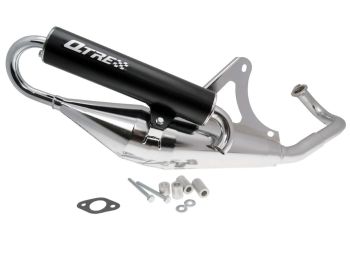 exhaust Tecnigas Q-Tre chrome for Kymco, SYM horizontal AC