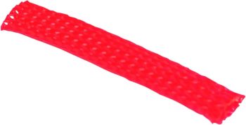 SLEEVING BRAIDED RED 10'