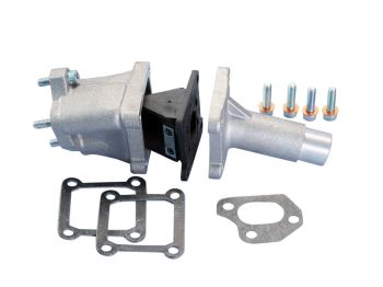 intake manifold Polini reed block 19/23mm for Piaggio Ape 50 FL, FL2, FL3, RST Mix w/ SHBC 19.19 carburetor