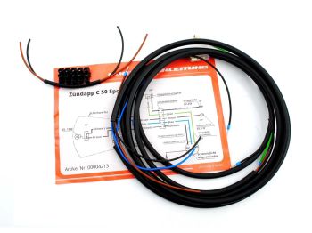 Wiring harness Goebel for Zündapp C50 Sport Type 517 Moped Mokick