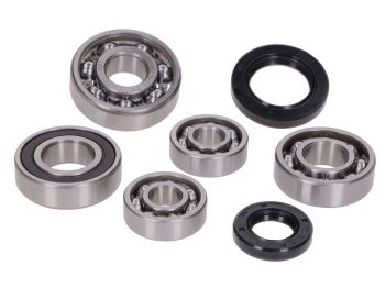 gearbox bearing set w/ oil seals for GY6 139QMA, QMB 4-stroke