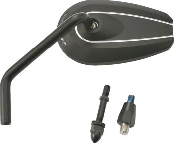 D-MIRROR-6 ROD LEFT ALU BK