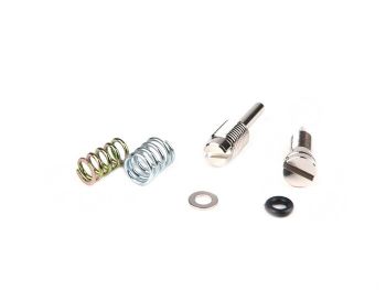 Fuel/air mixture screw and throttle valve ajduster screw set -DellOrto PHBN carburettor- Minarelli 50cc (automatic choke)