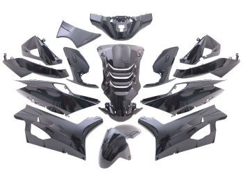 fairing kit EDGE 14-piece black metallic for Peugeot Speedfight 4
