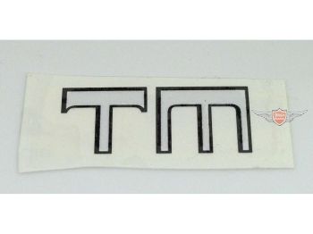 Tank sticker white black