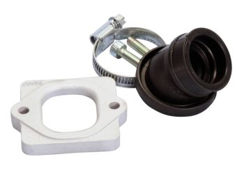 intake manifold Polini 360 24/28.5mm for Piaggio w/ 19mm CP Evolution, 19mm PHBG Evolution carburetor
