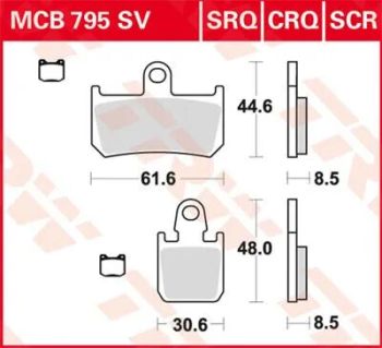 BRAKE PAD SINTER RACE LONGLIFE