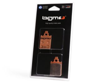 Brake pads -BGM PRO Sintersport 31.8x51.2mm- Grimeca - Vespa PX Disc (1998-2010), LML Star, Stella, Grimeca Classic/NT, SKR125, SKR150 1993-1997 (f), Quartz 50cc 1992 (f),, ITALJET Formula AC 50cc 1995, Quartz 50cc 1992 (f), Skipper 125cc 1993-1997 (f), S