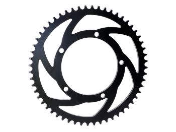 sprocket Premium 56 teeth 428 5-fold screwed aluminum black for Sherco SM 50, SE 50 Euro5 2020-