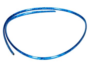 edge band 110cm headlight leg shield blue chrome for Simson Schwalbe
