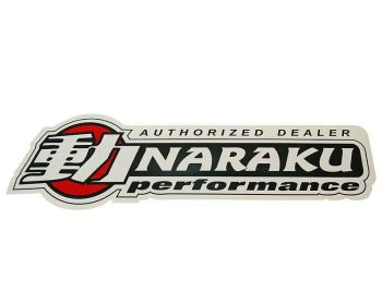 display window sticker Naraku dealer 100x30cm