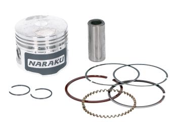 piston set Naraku 50cc 39mm CNC milled piston skirt grooves for 139QMB/QMA