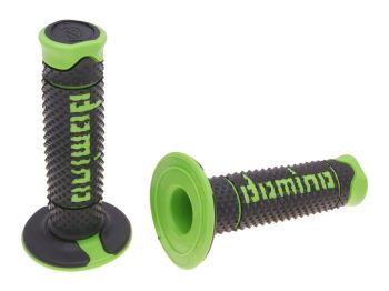 handlebar grip set Domino A260 off-road black / green