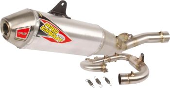 T-6 EXHAUST SYSTEM STAINLESS STEEL WITH ALUMINIUM CANISTERS & STAINLESS STEEL END CAP