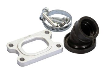 intake manifold Polini 360 23/28.5mm for Minarelli AM6, Derbi D50B0, EBE, EBS w/ 23-24mm CP carburetor