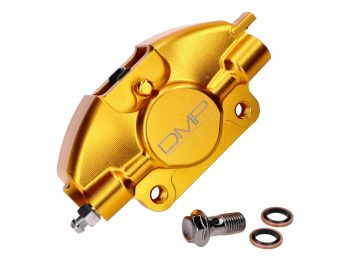 Brake caliper DMP CNC milled gold for Piaggio Sprint, Primavera, ZIP, LX