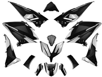 fairing kit black 14-piece for Yamaha T-Max 530 BJ. 2015-2017