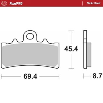 BRAKE PAD SINTER SPORT REAR
