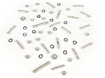Stud set for Lambretta engine casing cover -BGM ORIGINAL- LI (2nd series, 3rd series), LIS, SX, TV (2nd series, 3rd series), DL, GP