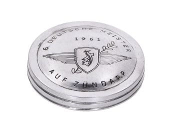 Tank cap chrome with logo for Zündapp