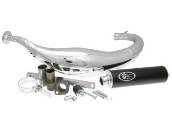 exhaust Turbo Kit Carreras 80 chrome for Minarelli AM