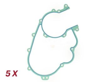 Crankcase gasket set -BGM Pro silicone- Vespa PX80, PX125, PX150, PX80, PX125, PX150, PX200, Sprint Veloce, Rally 200, Cosa 125, Cosa 150, Cosa200 - 5 pcs