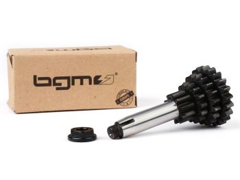 secondary shaft BGM PRO Sport, 10-14-18-21 teeth (shorter fourth gear) for Vespa V50, PV125, ET3, PK50, PK80, PK125 S-XL