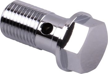 BANJO BOLT 10MM M10X1 CHROME