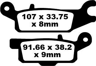 BRAKE PAD EBC FA445TT