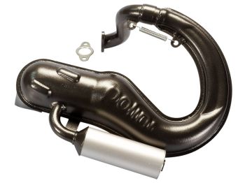exhaust Polini sport w/ aluminum silencer for Vespa HP, FL2, PK, XL 50