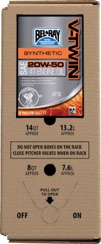 OIL VTWIN SYNTHETIC 20W50 6 GAL. BAG IN A BOX