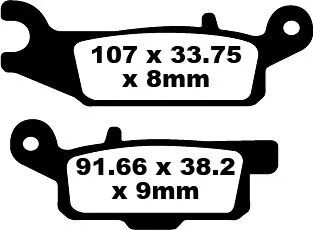 BRAKE PAD EBC FA446TT
