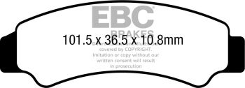 BRAKE PAD CARBON TT DIRT