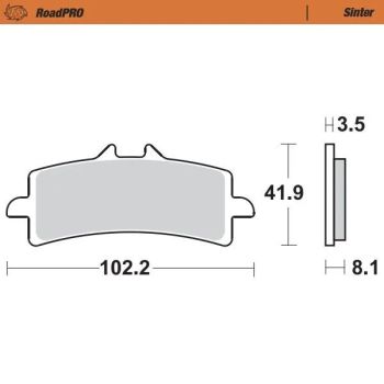 BRAKE PAD SINTER FRONT