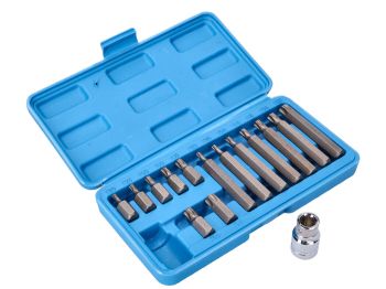 torx bit set and wrench socket 1/2 inch 15-piece