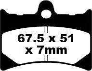 BRAKE PAD EBC FA126HH